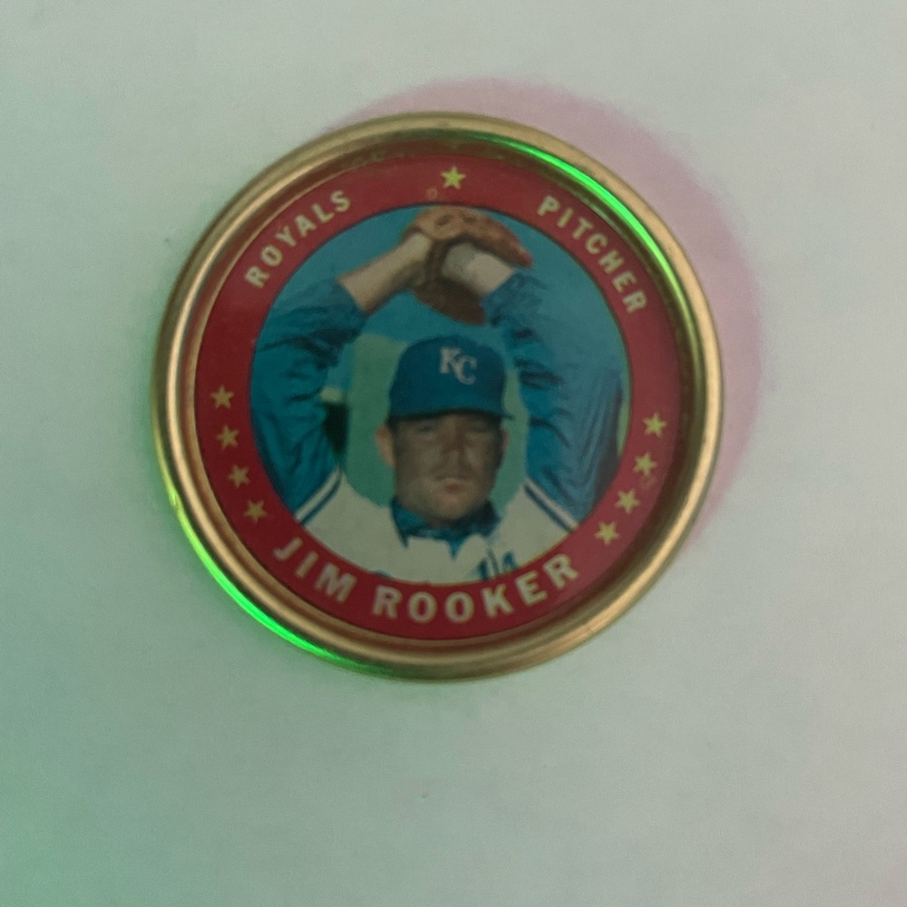 Topps 1971 Jim Rooker Collector Coin